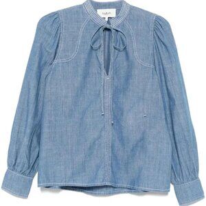 ba&sh Kuka Blouse 100% Cotton Denim